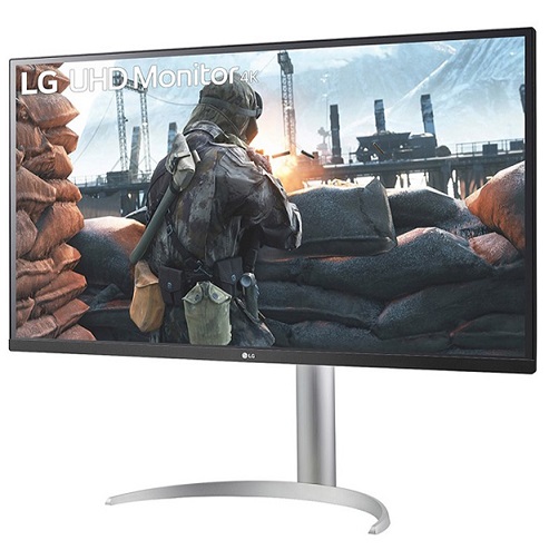 מסך 32 אינץ UHD 4K (3840x2160)  מקצועי עם USB Type-C תומך HDR10/FreeSync ביחס 16:9 צג אל.ג'י LG 32UP550-W UHD 32'' Professional Monitor FreeSync Adaptive Sync TN 60Hz 4ms Pivot